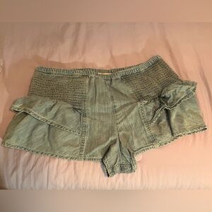 We The Free Blue Jean Shorts